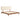 King Size Solid Dry Bamboo Wood 12" Platform Bed With Adjustable Bamboo Headboard - Brown