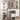 Rustic Farmhouse Makeup Vanity Desk With Sliding Mirror, LED Lights, And Charging Socket - White