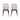 Outdoor Dining Chair With Floral Design And Curved Saber Legs (Set of 2) - Copper