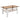 Modern Rectangular Coffee Table With Tempered Transparent Glass Top And Storage Shelf