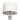 Nimbus - Floor Lamp With 3Way Rotary Switch Clear Body Base - Silver Gray / White