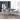 7 Piece Counter Height Dining Set With Storage Base And Ladder Back Chairs - Antique White / Gray
