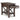Kitchener - Narrow Side Table - Warm Walnut Brown