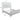 Eastern King Size Bed With LED Lights And Mirror Trim - Cream / Ivory