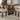 Dining Table With Leaf And Unique X Design Base - Cherry