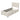 Twin Size Velvet Fabric Upholstered Platform Bed With Trundle And Adjustable Tufted Headboard - Beige