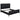 California King 5 Piece Bedroom Set With Fluted Detailing - Black