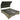 Patio Daybed Outdoor Daybed Sun Lounger With Shelter Roof With Adjustable Backrest, Storage Box And 2 Cup Holders For Patio, Balcony, Poolside