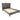 Contemporary Style Bed With Diamond Tufted Headboard