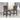 Upholstered Counter Height Chair For Dining Room (Set of 2) - Black / Brown