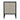 Faux Leather Nightstand, 3 Drawer - Black