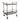 Percy Galvanized Metal Bar Cart - Gray