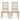 French Country Style Dining Chair With Upholstered Seating And Fluted Legs