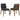 Tufted Back Dining Chairs With Tufted Upholstered Seats And Tapered Legs (Set of 2) - Black
