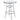 Werner - Round Bar Table - White