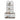 4 Tier Corner Bookshelf, Modern Style, Plant Stand With Metal Frame - Antique Brown / Black
