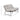 Patio Loveseat Sofa With Extra Thick Tufted Cushion - Brown