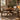 5 Piece Indoor Dining Set, Round Table & 4 Brown Arm Chairs - Beige / Brown / Cherry