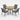 Gray Aluminum Patio Dining Set With Textilene Chairs, 5 Piece All Weather Round Table And 4 Seater For Garden, Deck, Or Porch