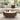 Round Coffee Table With Ball Feet, Dual Storage Drawers For Living Room - Walnut Brown