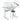 Hand Crank Adjustable Drafting Table Drawing Desk With 2 Metal Drawers With Stool - White