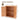 Rustic Cedar Potting Bench With Storage Cabinet And Metal Table Top For Outdoor Patio - Light Brown