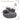 Oversized Bean Bag Chair With 3 Pillows & Armrest - Dark Gray