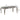Rectangle Dining Table With Carved Accents - Champagne / Silver