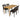 5 Piece Patio Dining Set With Chairs, Outdoor Furniture - Brown Multi / Light Teak