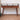 Triple Curved Console Table - Brown