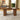 Dining Table With Drawers & Open Storage - Walnut