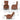 Wide Push Back Standard Recliner - Hazelnut