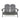 Outdoor Adirondack Rocking Loveseat With Hand Crafted Details