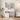Dressing Table With Movable Mirror And LED Light, 5 Drawer Storage Organizer - White