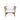 Outdoor Club Chair With Curved Backrest And Frame - White