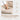 Large Size Armless Home Office Desk Chair Vanity Chair No Wheels - Beige