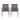 Poetic - Outdoor Dining Chair With Faux Wood Arms And Aluminum Frame (Set of 2) - Gray