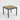 Outdoor Square Patio Slatted Dining Table - Gray