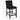 5 Piece Counter Height Dining Set With Table, Tufted Nail Head Chairs - Black