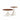 2 Piece Round Coffee Table Set - Walnut / White