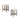 Transitional Style Counter Height Dining Stool With Footrest (Set of 2)