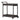 Resin Wicker Bar Cart With Metal Frame - Brown