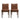 Upholstered Dining Chairs With Rubber Legs (Set of 2)