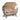 2 Person Egg Shaped Outdoor Swing Chair With Adjustable Canopy - Acacia Wood / Black / Taupe