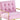 Tufted Accent Armchair With Frame For Living Room - Pink / Gold