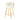 Modern Design High Stool With Plated Legs (Set of 2)