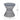 Zine - Outdoor Side Table With Hourglass Shaped And Iron Frame - Navy