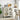 Modern Retro Sideboard Buffet Storage Cabinet With Adjustable Shelves And Tempered Glass Doors - Cream Color
