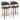 Pino - Mid Century Modern Fixed Height Barstool With Swivel With Round Footrest (Set of 2)