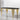 Glass Top Oval Dining Table With Gold Stainless Steel Base For 8 Seats - Gold / Black